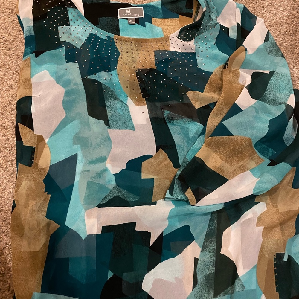 Real and brown beautiful women’s blouse.